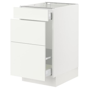 IKEA SEKTION / MAXIMERA base cab f recycling/3 fronts, 18x24x30 in White / Vallstena White, Ikea Outlet | 0759WOSHZ