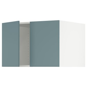 IKEA SEKTION top cab f fridge/freezer w 2 doors, 30x24x20 in White / Havstorp Turquoise, Ikea Outlet | 8673YMUWD