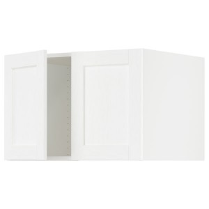 IKEA SEKTION top cab f fridge/freezer w 2 doors, 30x24x20 in White Enköping / White Wood Effect, Ikea Outlet | 5278DTKYI