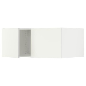 IKEA SEKTION top cab f fridge/freezer w 2 doors, 36x24x15 in White / Vallstena White, Ikea Outlet | 7396LFDGP