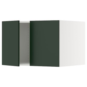 IKEA SEKTION top cab f fridge/freezer w 2 doors, 30x24x20 in White / Havstorp Deep Green, Ikea Outlet | 9068AGCJT