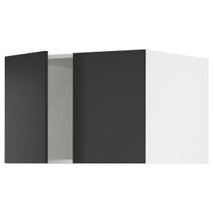 IKEA SEKTION top cab f fridge/freezer w 2 doors, 30x24x20 in White / Nickebo Matte Anthracite, Ikea Outlet | 4695AHJZD
