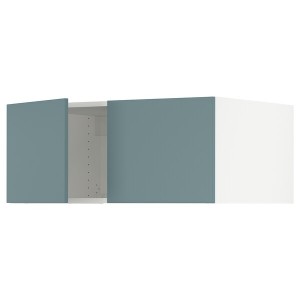 IKEA SEKTION top cab f fridge/freezer w 2 doors, 36x24x15 in White / Havstorp Turquoise, Ikea Outlet | 3842WKBOV