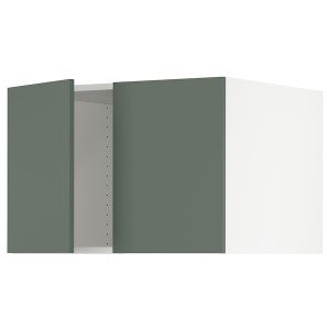 IKEA SEKTION top cab f fridge/freezer w 2 doors, 30x24x20 in White / Bodarp Gray / Green, Ikea Outlet | 1705UQEBP