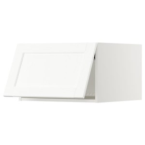 IKEA SEKTION top cab f fridge/freezer w push-op, 24x24x15 in White Enköping / White Wood Effect, Ikea Outlet | 9680VWCOD