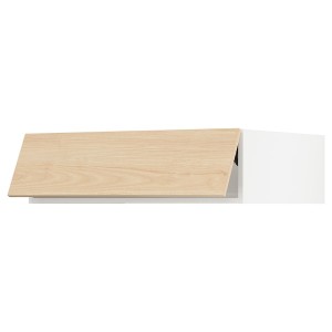 IKEA SEKTION top cab f fridge/freezer w push-op, 36x24x10 in White / Askersund Light Ash Effect, Ikea Outlet | 5134QVFAZ
