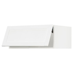 IKEA SEKTION top cab f fridge/freezer w push-op, 36x24x15 in White Enköping / White Wood Effect, Ikea Outlet | 8793FSPRY