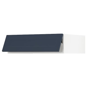 IKEA SEKTION top cab f fridge/freezer w push-op, 36x24x10 in White Axstad / Matte Blue, Ikea Outlet | 7056CDFIS
