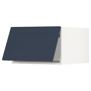 IKEA SEKTION top cab f fridge/freezer w push-op, 24x24x15 in White Axstad / Matte Blue, Ikea Outlet | 6543FHOBJ
