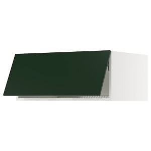 IKEA SEKTION top cab f fridge/freezer w push-op, 36x24x15 in White / Havstorp Deep Green, Ikea Outlet | 2940OTPCZ