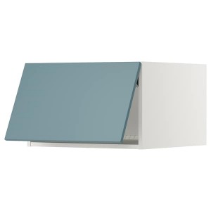 IKEA SEKTION top cab f fridge/freezer w push-op, 24x24x15 in White / Havstorp Turquoise, Ikea Outlet | 7362GQSDC