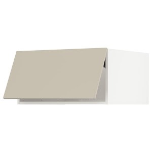 IKEA SEKTION top cab f fridge/freezer w push-op, 30x24x15 in White / Havstorp Beige, Ikea Outlet | 0782KLHAY