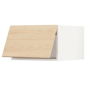 IKEA SEKTION top cab f fridge/freezer w push-op, 24x24x15 in White / Askersund Light Ash Effect, Ikea Outlet | 9457OVKDY
