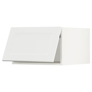 IKEA SEKTION top cabinet for fridge/freezer, 24x24x15 in White / Axstad Matt White, Ikea Outlet | 1390DFYCK
