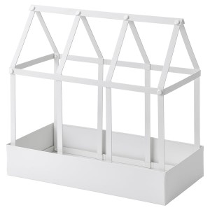 IKEA SENAPSKÅL decoration greenhouse, indoor/outdoor white, 13 ½ in, Ikea Outlet | 4082YMBOZ