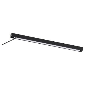 IKEA SILVERGLANS LED bathroom lighting strip, 18 in Dimmable Anthracite, Ikea Outlet | 6598RKEON