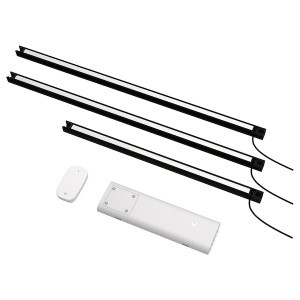 IKEA SILVERGLANS / RODRET lighting kit, 24/18 in Anthracite, Ikea Outlet | 1728NKLMR