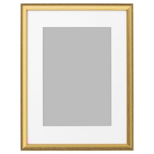 IKEA SILVERHÖJDEN Frame, 12x16 in Gold, Ikea Outlet | 0629RQGKM
