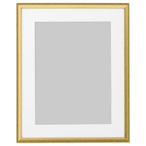 IKEA SILVERHÖJDEN frame, 16x20 in Gold, Ikea Outlet | 7286ICNZY