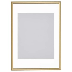 IKEA SILVERHÖJDEN frame, 19 ¾x27 ½ in Gold, Ikea Outlet | 2143CFJQV