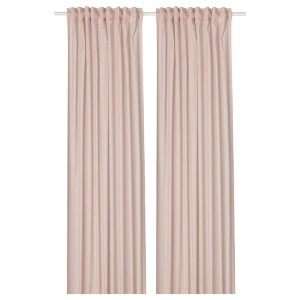 IKEA SILVERLÖNN sheer curtains, 1 pair, 57x98 in Pink, Ikea Outlet | 6195DMNKJ