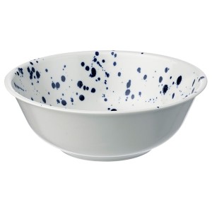 IKEA SILVERSIDA serving bowl, patterned/blue, 11 in, Ikea Outlet | 0689MBUVS