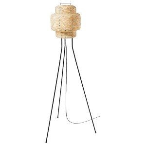 IKEA SINNERLIG floor lamp, bamboo/handmade, Ikea Outlet | 4318WTJKP