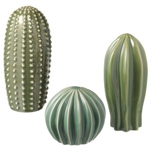 IKEA SJÄLSLIGT decoration, set of 3, green, Ikea Outlet | 0816FWCJB