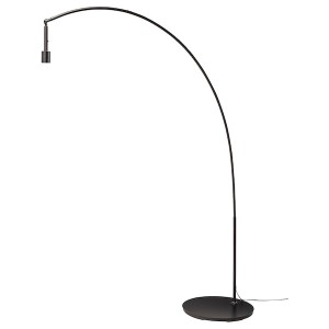 IKEA SKAFTET floor lamp base, arched, black, Ikea Outlet | 4506MOHSW