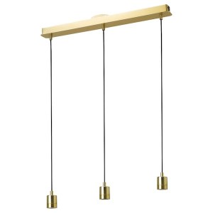 IKEA SKAFTET triple cord set with ceiling mount Rectangle Brass, Ikea Outlet | 8094XISTR