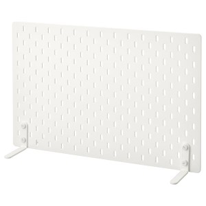 IKEA SKÅDIS free-standing peg board, white, 22x14 ½ in, Ikea Outlet | 2169ADUXQ