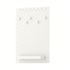 IKEA SKÅDIS pegboard combination, 14 ¼x22 in White, Ikea Outlet | 4925DHCGX