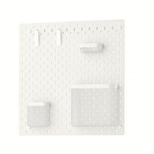 IKEA SKÅDIS pegboard combination, 22x22 in White, Ikea Outlet | 1594FUOVE