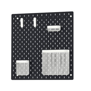 IKEA SKÅDIS pegboard combination, 22x22 in Black, Ikea Outlet | 3278WHBYK