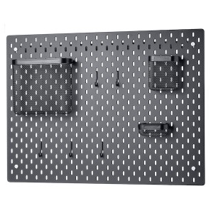 IKEA SKÅDIS pegboard combination, 30x22 in Black, Ikea Outlet | 3479MVYIO