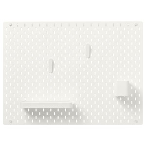 IKEA SKÅDIS pegboard combination, 30x22 in White, Ikea Outlet | 3206ETSQJ