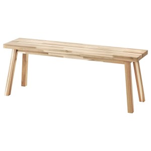 IKEA SKOGSTA Bench, acacia, Length: 47 1/4 in, Ikea Outlet | 7812XQOMP