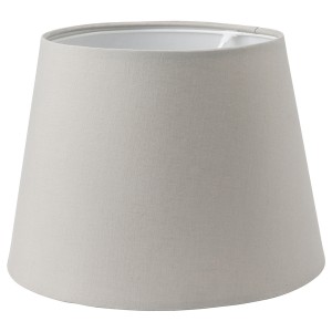 IKEA SKOTTORP lamp shade, light gray, 13 in, Ikea Outlet | 4185DZRSN