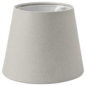 IKEA SKOTTORP lamp shade, light gray, 7 in, Ikea Outlet | 6813LXKCA