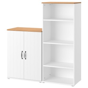 IKEA SKRUVBY storage combination, 51 1/8x55 1/8 in White, Ikea Outlet | 5438GPXZD