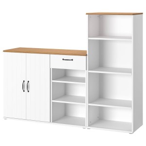 IKEA SKRUVBY storage combination, 70 7/8x55 1/8 in White, Ikea Outlet | 2746PFGWM