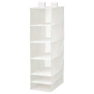 IKEA SKUBB organizer with 6 compartments, 13 ¾x17 ¾x49 ¼ in White, Ikea Outlet | 0985HVGXS