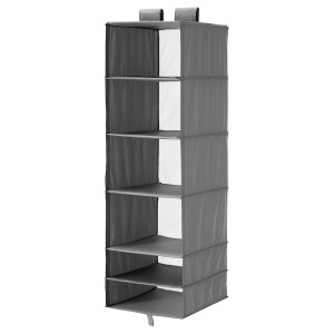 IKEA SKUBB organizer with 6 compartments, 13 ¾x17 ¾x49 ¼ in Dark Gray, Ikea Outlet | 4376PBHVX