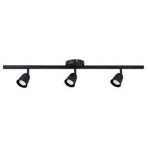 IKEA SKURUP Ceiling track, 3 spotlights, black, Ikea Outlet | 6723PICFJ
