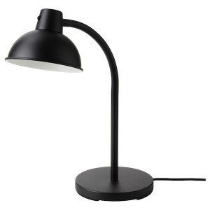 IKEA SKURUP work lamp with LED bulb, black, Ikea Outlet | 4637JUHKT