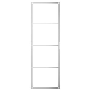IKEA SKYTTA sliding door frame, 30 3/8x91 in Aluminum, Ikea Outlet | 9167BSNHG