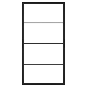 IKEA SKYTTA sliding door frame, 40 1/4x77 1/8 in Black, Ikea Outlet | 3289EUCIJ