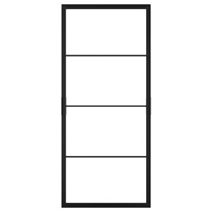 IKEA SKYTTA sliding door frame, 40 1/4x91 in Black, Ikea Outlet | 3429AXZRS