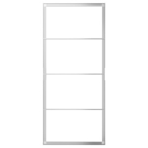 IKEA SKYTTA sliding door frame, 40 1/4x91 in Aluminum, Ikea Outlet | 7912HCKMT