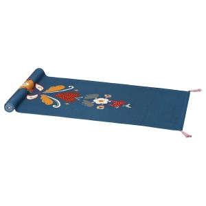 IKEA SLÄTTIKA table runner, blue/red, 14x51 in, Ikea Outlet | 1396IDUMJ